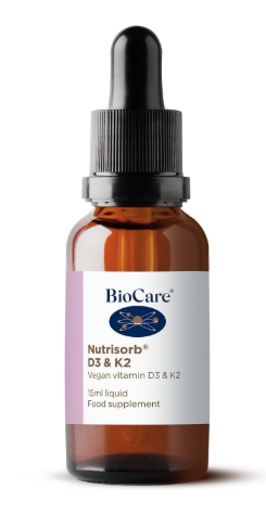 Nutrisorb Liquid D3 & K2, 15ml - BioCare