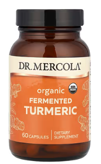 Organic Fermented Turmeric, 60 capsules - Dr Mercola - BBE 30/06/2025