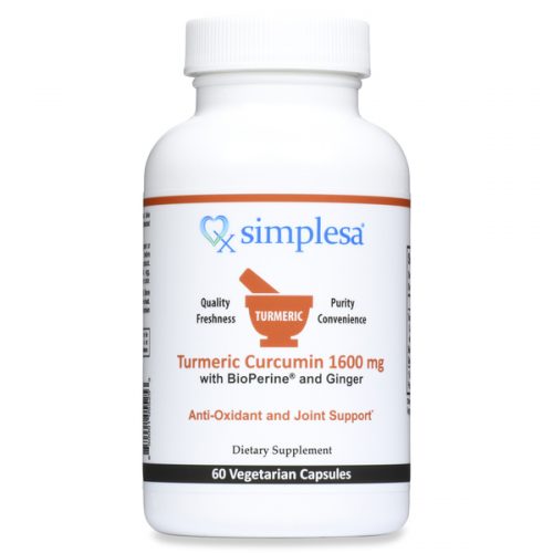 Turmeric Curcumin, 1600 mg, 60 caps - Simplesa
