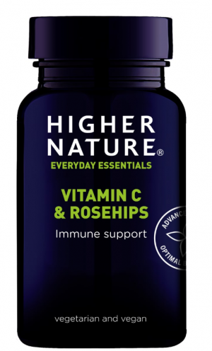 Vitamin C & Rosehips180 Tablets - Higher Nature