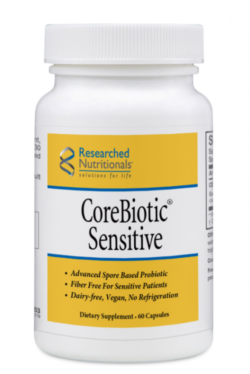 CoreBiotic™ Sensitive, Advanced Spore Based Probiotic, 60 Caps - Researched Nutritionals