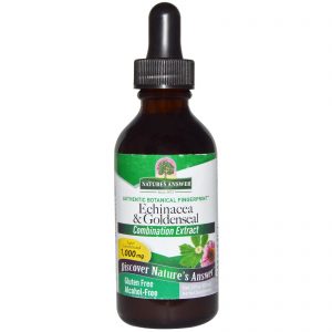 Echinacea & Goldenseal, Alcohol-Free, 1000mg, 60ml - Nature's Answer