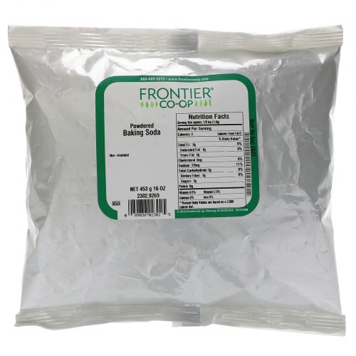 Baking Soda (Sodium Bicarbonate) 16 oz (453g) - Frontier Natural Products