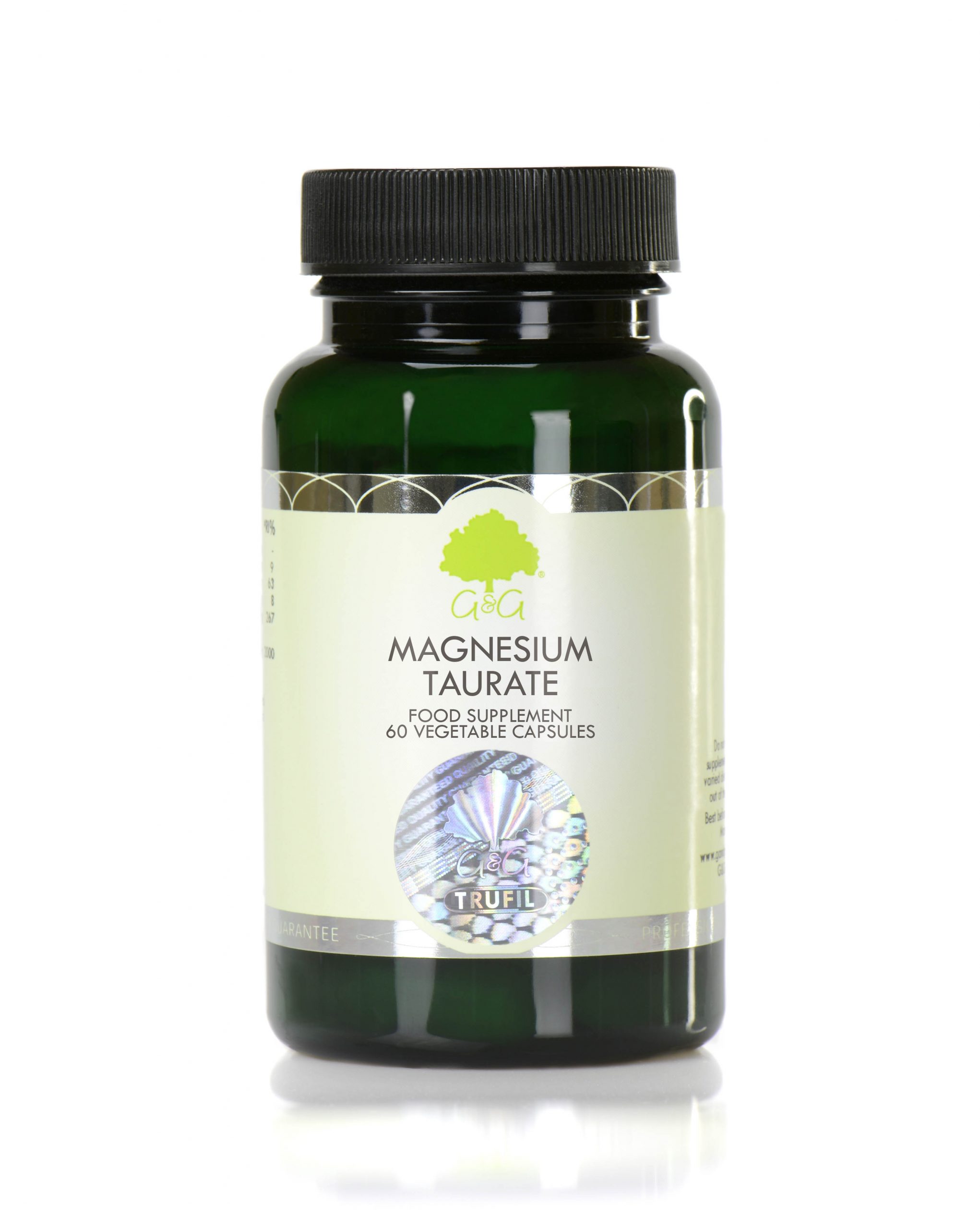 Magnesium Taurate 100mg, 60 capsules - G&G Vitamins