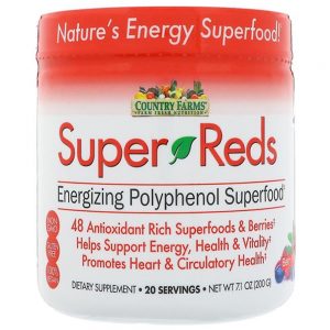 Super Reds Energizing Polyphenol Superfood, 200g - Country Farms