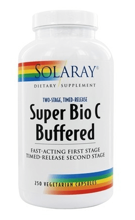 Super Bio C Buffered Two-Stage Timed-Release - 250 Vegetarian Capsules - Solaray