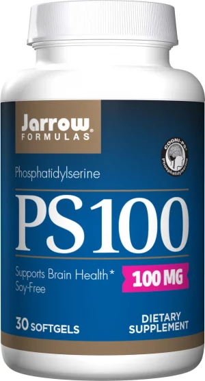 PS100, Phosphatidylserine (SOY FREE) 100mg, 30 Softgels - Jarrow Formulas