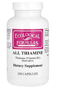 ALL THIAMINE (Vitamin B1) 50 mg 250 caps - Ecological Formulas