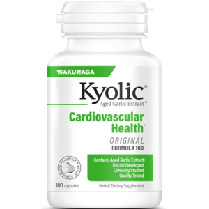 Kyolic Cardiovascular Health (Aged Garlic Extract) Formula 100 - 100 Capsules - Wakunaga