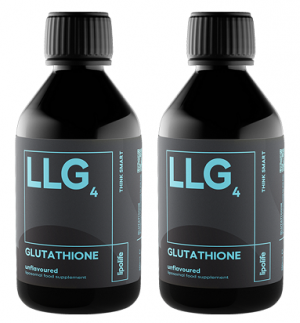 LLG4 Liposomal Glutathione (Unflavoured) 250ml - Lipolife DOUBLE PACK