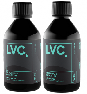 LVC6 Vitamin C and Quercetin 240ml - Lipolife DOUBLE PACK