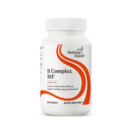 Side View of B Complex MF (100 Veg Capsules) - Seeking Health.