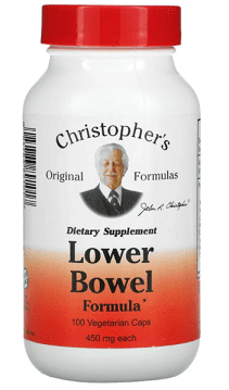 Lower Bowel Formula, 450 mg, 100 Vegetarian Caps - Christopher's Original Formulas