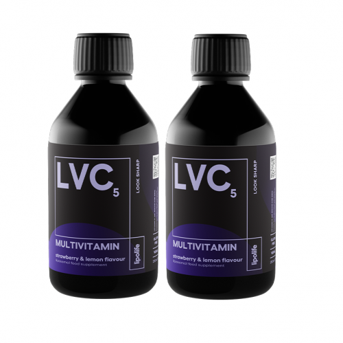 LVC5 - Liposomal Multivitamin - Strawberry & Lemon - lipolife DOUBLE PACK
