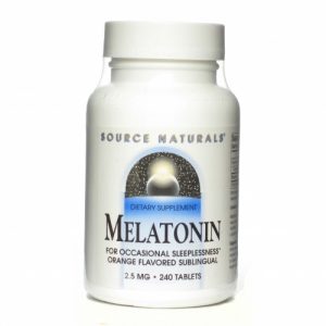Melatonin, Orange Flavored Sublingual, 2.5 mg, 240 Tablets - Source Naturals - SOI*
