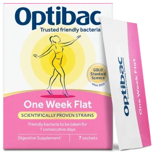 One Week Flat 28 sachets probiotic for gut health support – OptiBac