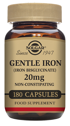 Gentle Iron, 20 mg, 180 Capsules - Solgar