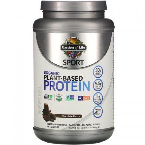 Organic Plant-Based Protein, Chocolate, 840g - Garden of Life