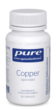 Copper (glycinate) 60 caps - Pure Encapsulations
