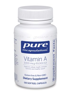 Vitamin A 10,000 IU, 120 softgels - Pure Encapsulations