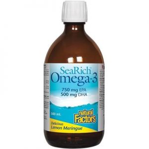 Omega-3 750 mg EPA / 500 mg DHA, Lemon Meringue, 500ml - Natural Factors