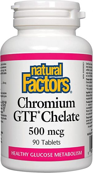 Chromium GTF Chelate, 90 Tablets - Natural Factors