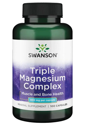 Triple Magnesium Complex 400mg (100 Capsules) - Swanson