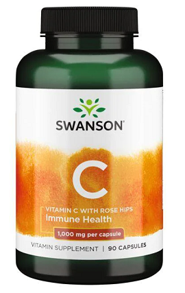 Vitamin C With Rose Hips 1,000mg (90 Capsules) - Swanson