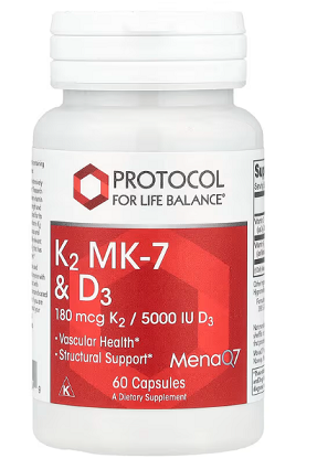 D3 & K2 (MK-7) 60 caps - Protocol For Life Balance