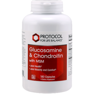 Glucosamine & Chondroitin w/ MSM 180 caps - Protocol For Life Balance