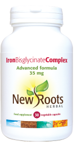 Iron Bisglycinate Complex (30 capsules) - New Roots Herbal