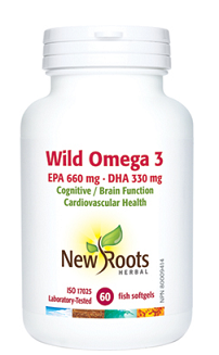 Wild Omega-3 (60 softgels) - New Roots Herbal