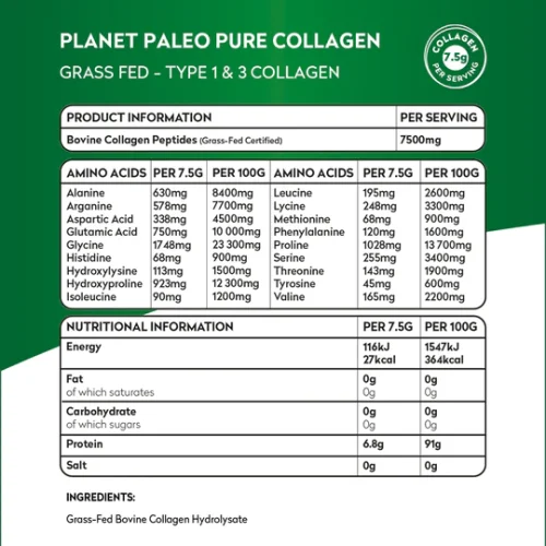 Pure Collagen Powder 225g - Planet Paleo