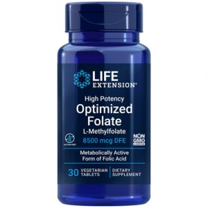 High Potency Optimized Folate, 30 Veg Tablets - Life Extension