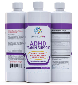 ADHD Vitamin Support Formula (16 fl oz) 473ml (Lemon Lime) - BrainChild Nutritionals