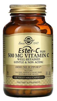 Ester-C Plus Vitamin C, 500 mg (100 capsules) - Solgar