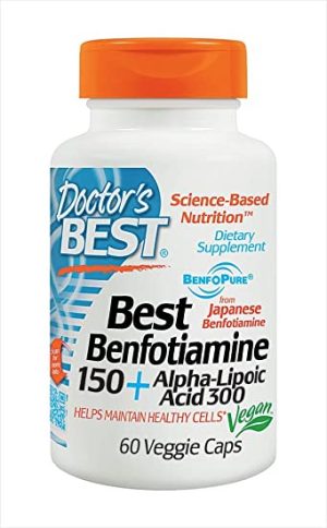Benfotiamine 150+ Alpha-Lipoic Acid 300, 60 Capsules - Doctor's Best