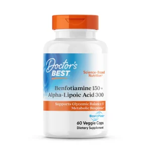 Benfotiamine 150+ Alpha-Lipoic Acid 300, 60 Capsules - Doctor's Best