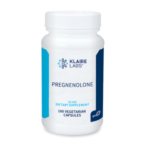 Pregnenolone (25 mg) 100 vegetarian capsules - Klaire Labs