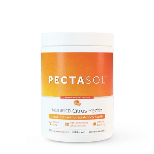 PectaSol-C (Modified Citrus Pectin) Tangerine Infusion - 120 Chewable Tablets - ecoNugenics