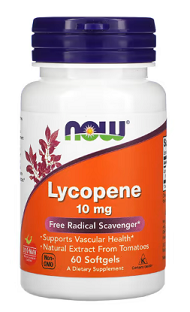 Lycopene, 10 mg, 60 Softgels - Now Foods