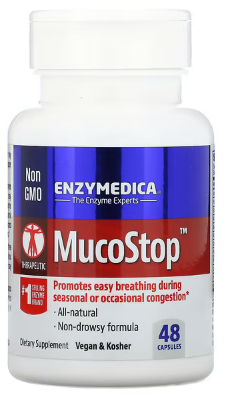 MucoStop (48 Capsules) - Enzymedica