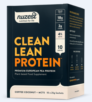 Nuzest - 10 X 25g - Clean Lean Protein Functional Flavour Coffee, Coconut + MCTs Sachet