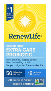 Ultimate Flora, Extra Care Probiotic (60 Veg Capsules) - Renew Life