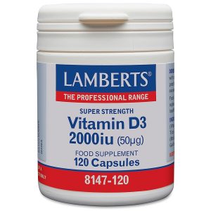 Vitamin D3 2000 IU, 120 Capsules - Lamberts