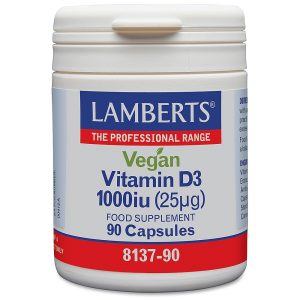 Vegan Vitamin D3 1000IU, 90 Capsules - Lamberts