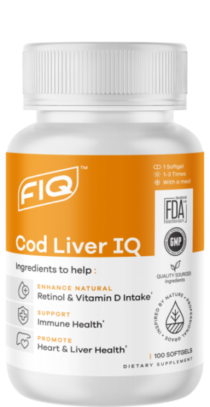 Cod Liver IQ - 100 SOFTGELS - FIQ