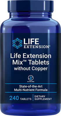 Life Extension Mix Tablets Without Copper - 240 Tablets - Life Extension