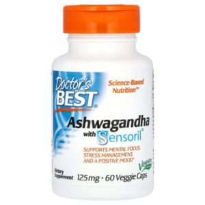 Ashwagandha with Sensoril, 125 mg, 60 Veggie Caps - Doctor's Best