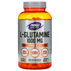 L-Glutamine Double Strength, 1000mg, 240 Capsules - Now Foods